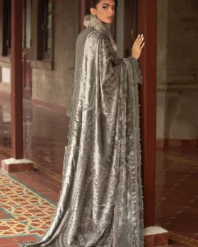 Maria B Winter Luxe Embroidered Velvet Suit | DL-1209