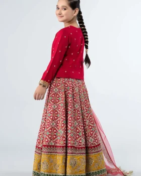 Maria B Kids Embroidered Linen Suit | MKD-W24-04