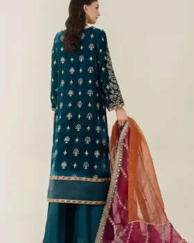 Maria B Embroidered Velvet Suit | SF-W24-05