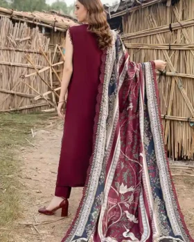 Maria B M Prints Printed Linen Suit | MPT-2406-B