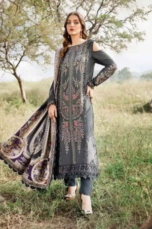 Maria B M Prints Printed Linen Suit | MPT-2406-A