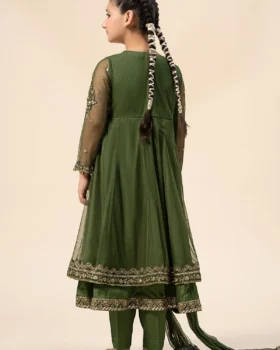 Maria B Kids Embroidered Net Suit | MKS-W24-25