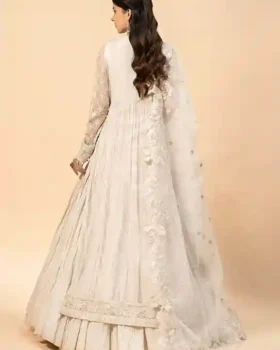 Maria B 3 Piece Embroidered Net Suit | SF-W24-44