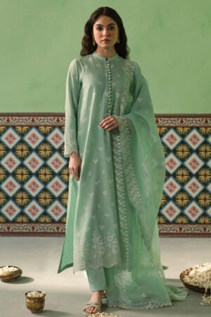 Cross Stitch Floral Wave-3 Piece Chikankari Suit