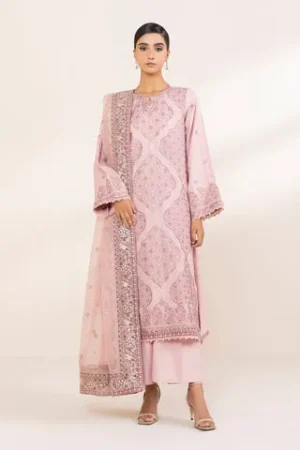 Sapphire Festive 3 Piece - Embroidered Raw Silk Suit