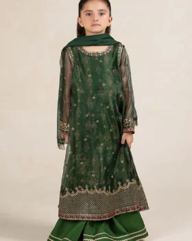 Maria B Kids Embroidered Cotton Net Suit | MKS-W24-01