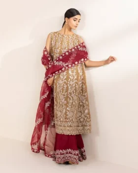 Sapphire Festive 3 Piece - Embroidered Organza Suit