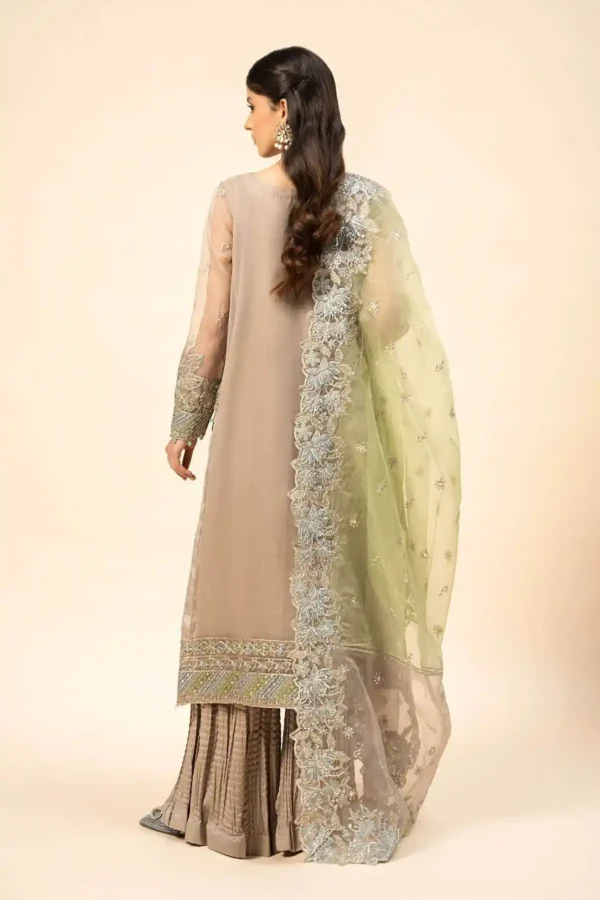 Maria B Embroidered Raw Silk Suit | SF-W24-27