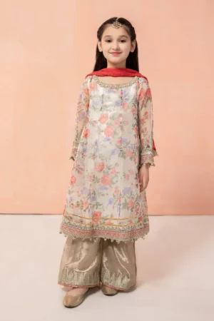 Maria B Kids Embroidered Suit | MKS-EF22-19R1