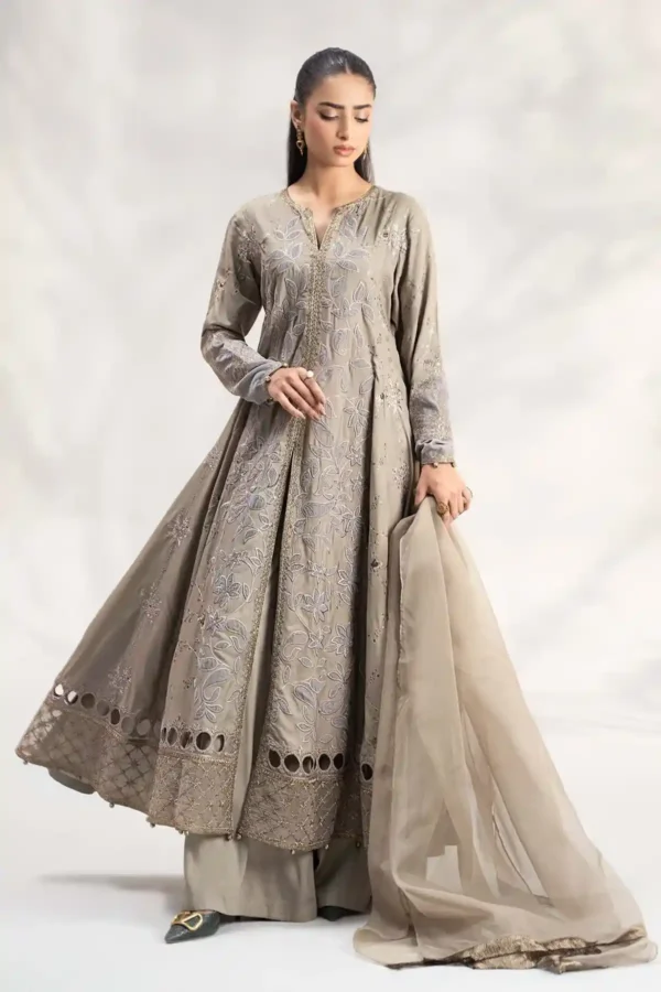 Maria B Embroidered Plush Suit | DW-W24-159