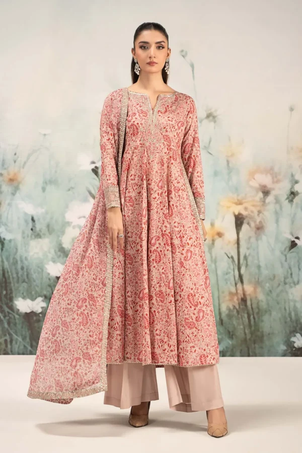 Maria B Embroidered Lawn Suit | DW-EF25-31