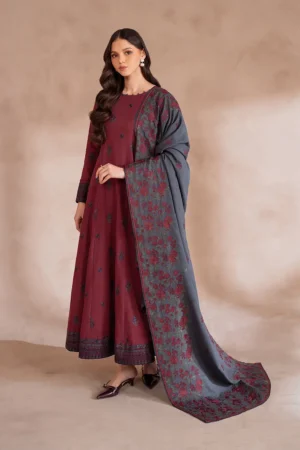 UE-372 Embroidered Khaddar | Iznik