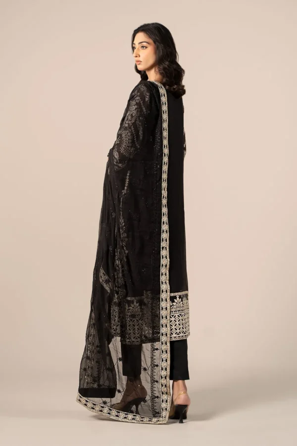 Maria B Embroidered Chiffon Suit | SF-EF25-20