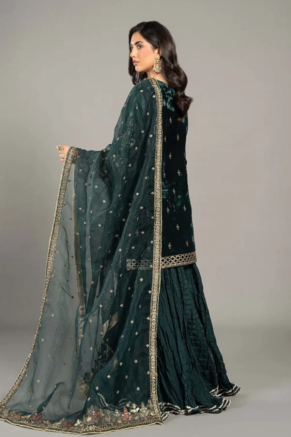 Maria B Embroidered Velvet Suit | SF-W24-87