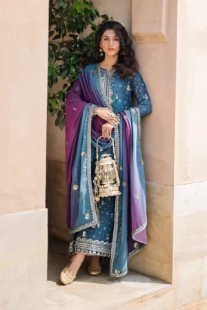 Iznik Bandhani UE-335 Embroidered Chiffon