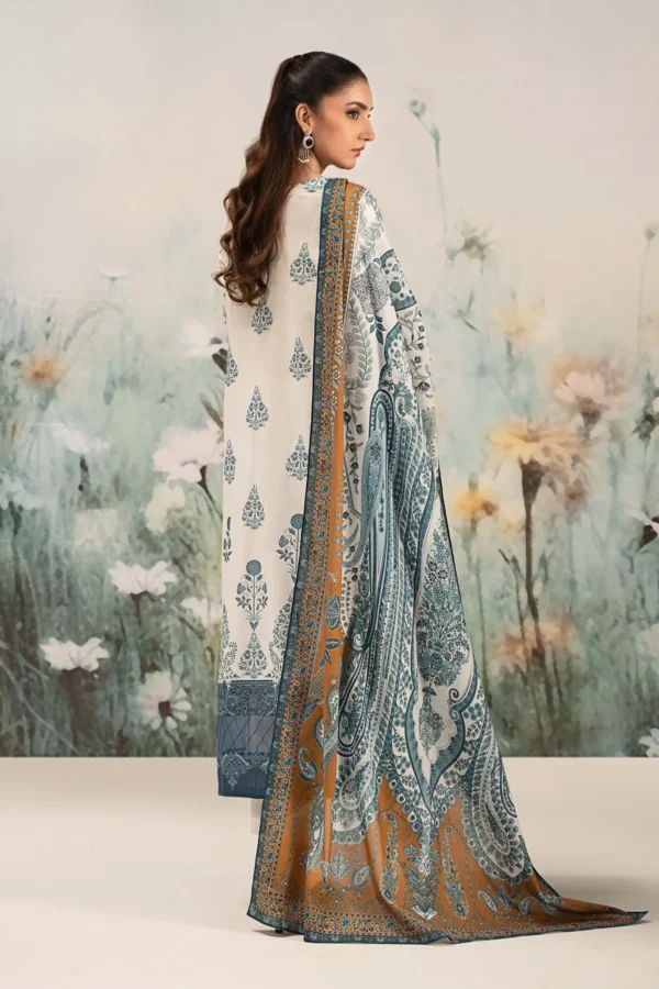 Maria B Embroidered Lawn Suit | DW-EF25-14