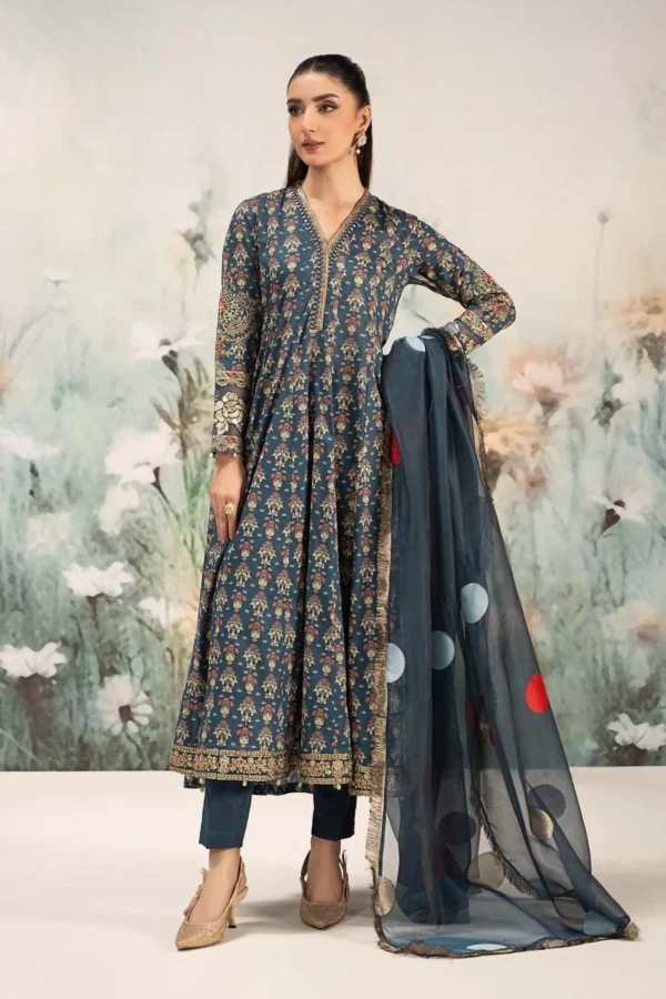 Maria B Embroidered Lawn Suit | DW-EF25-54