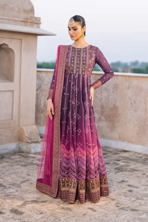 Iznik Bandhani UE-333 Embroidered Chiffon