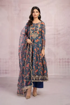 Maria B Printed Lawn Suit | DW-EF23-47R1