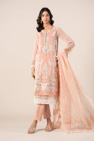 Maria B Embroidered Chiffon Suit | SF-EF25-34