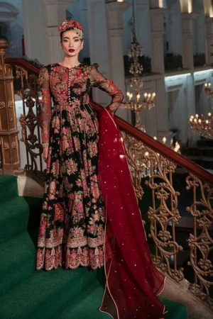 Zainab Salman Florette Eid Edit 25 Black Dahlia