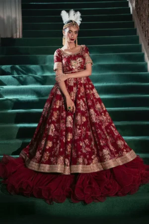 Zainab Salman Florette Eid Edit 25 Crimson Poise