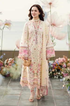 Qalamkar Sahil Luxury Lawn 25 FK-14 Scarlett