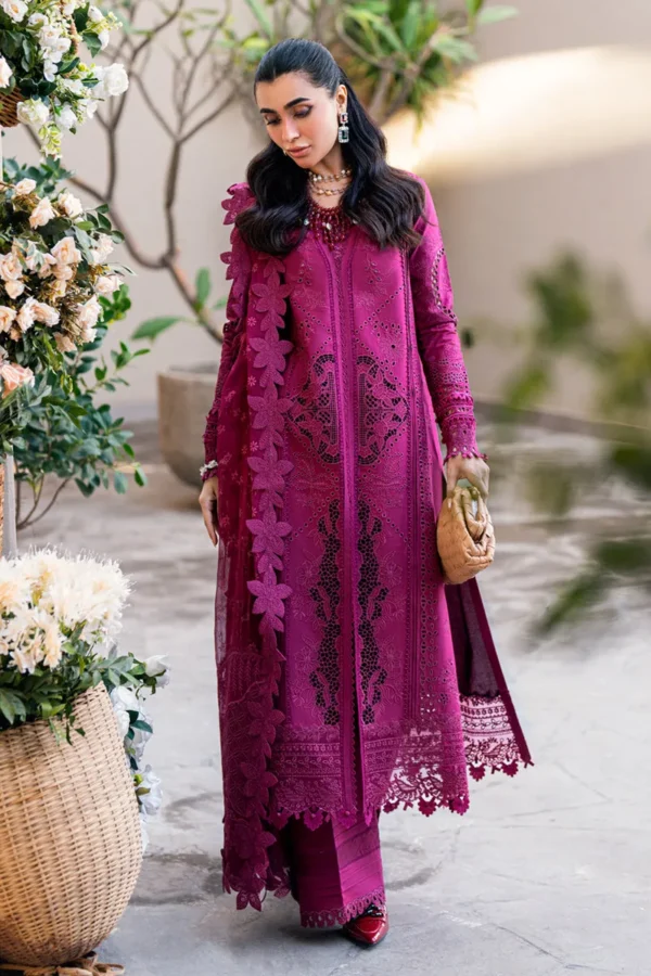 Qalamkar Sahil Luxury Lawn 25 FK-11 Violet