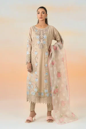 Maria B Embroidered Lawn Suit | DW-EF25-05