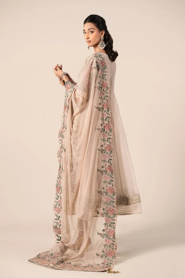 Maria B Embroidered Organza Suit | SF-EF25-42