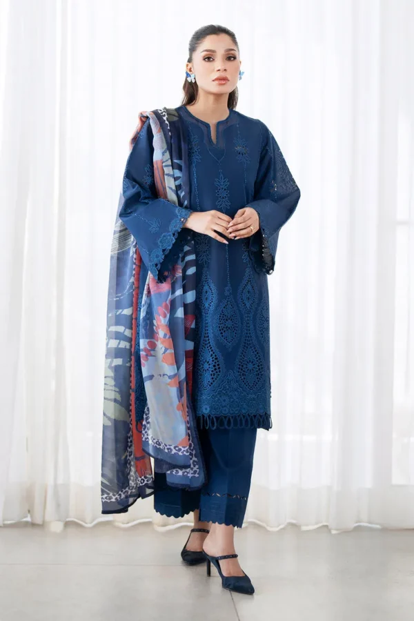 Baroque Embroidered Printed Lawn UF-4077