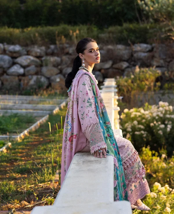 Republic Eid Luxury Lawn - D5-A - Meher