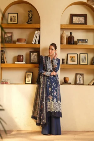 Maryam Hussain Luxury Lawn - Twilight