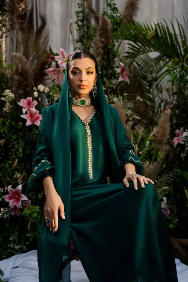 Zainab Salman Eid Edit - Emerald Kaftan