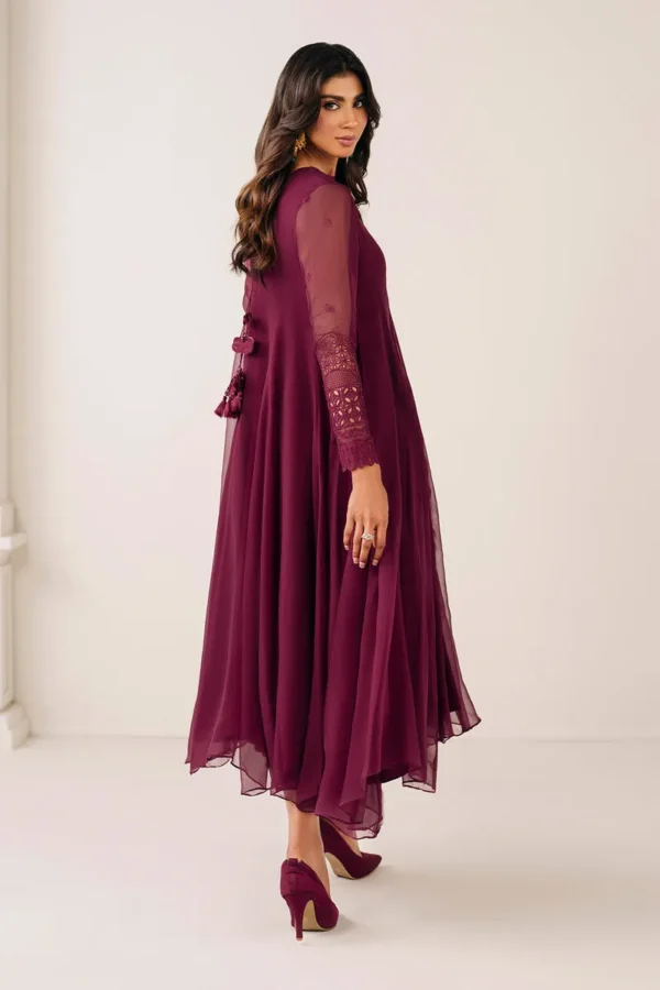 Baroque Embroidered Chiffon Frock PR-1121