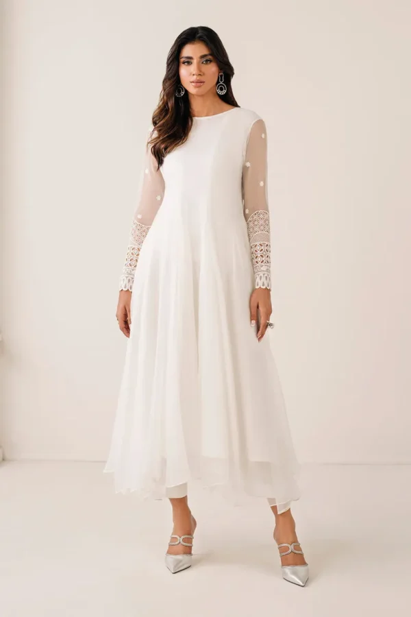 Baroque Embroidered Chiffon Frock PR-1125