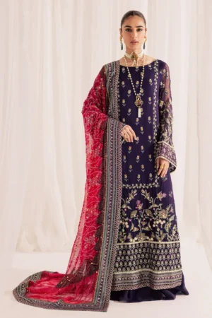 Nureh Embroidered Chiffon Angrakha - NP-608