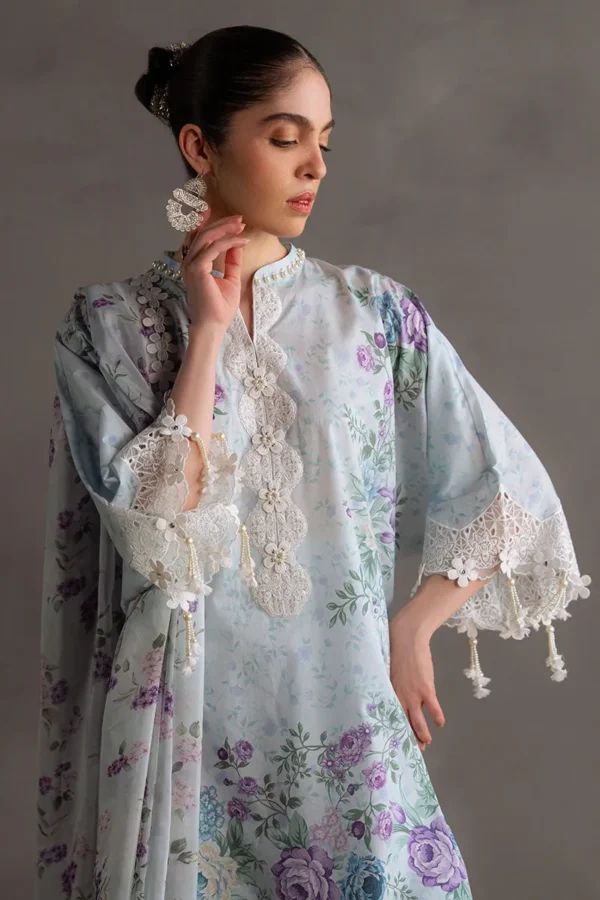 Cross Stitch Eid Lawn 25 - Ocean Breeze