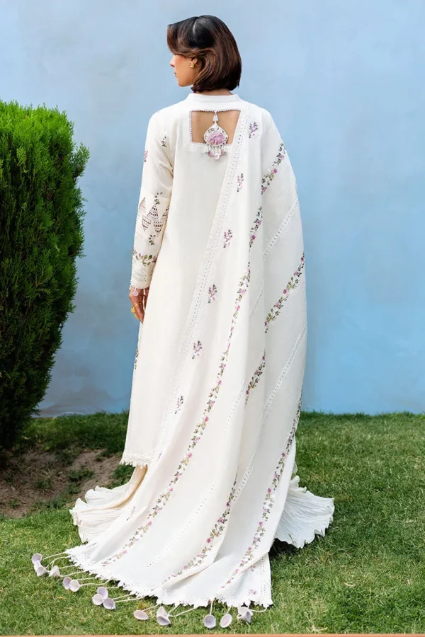 Cross Stitch Eid Lawn 25 - Petal Paradise