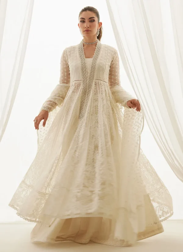Farah Talib Aziz Wedding Luxe Pret - Vern Ivory