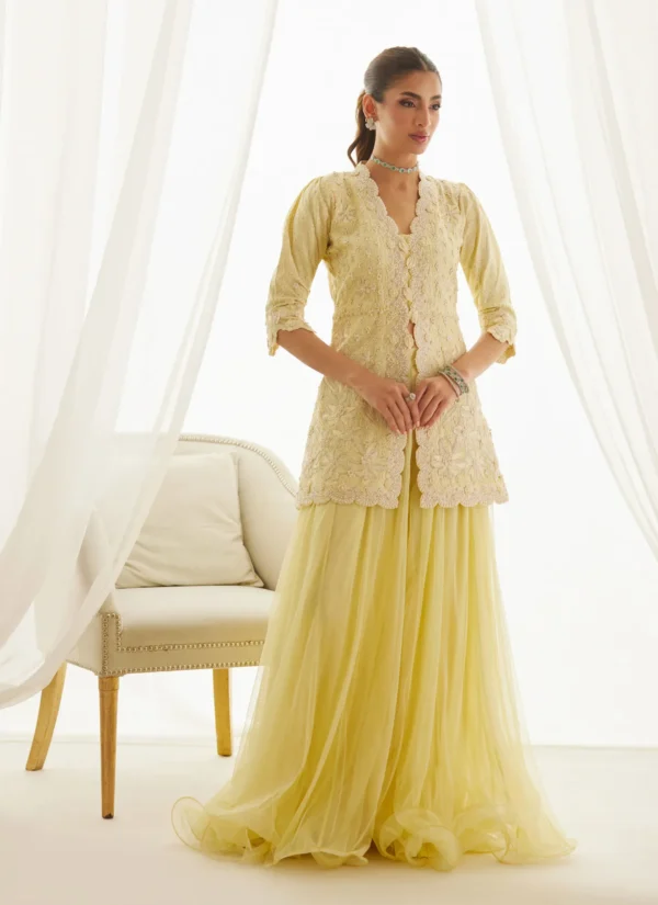 Farah Talib Aziz Wedding Luxe Pret - Lavin Lemon