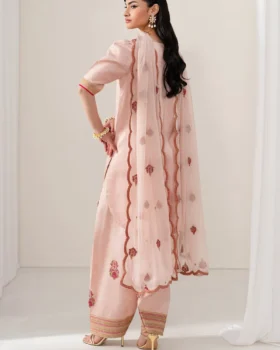 Baroque Embroidered Raw Silk SF-4136