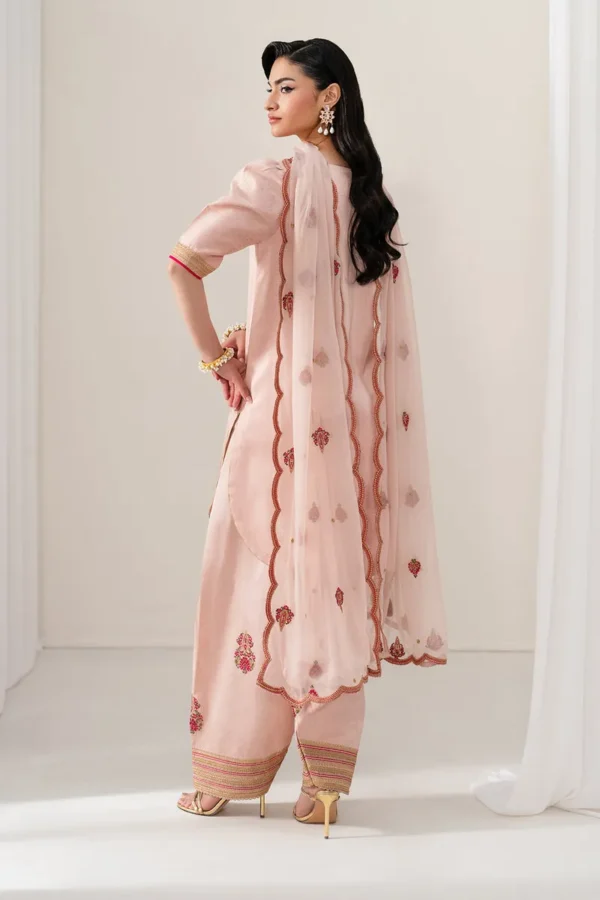 Baroque Embroidered Raw Silk SF-4136