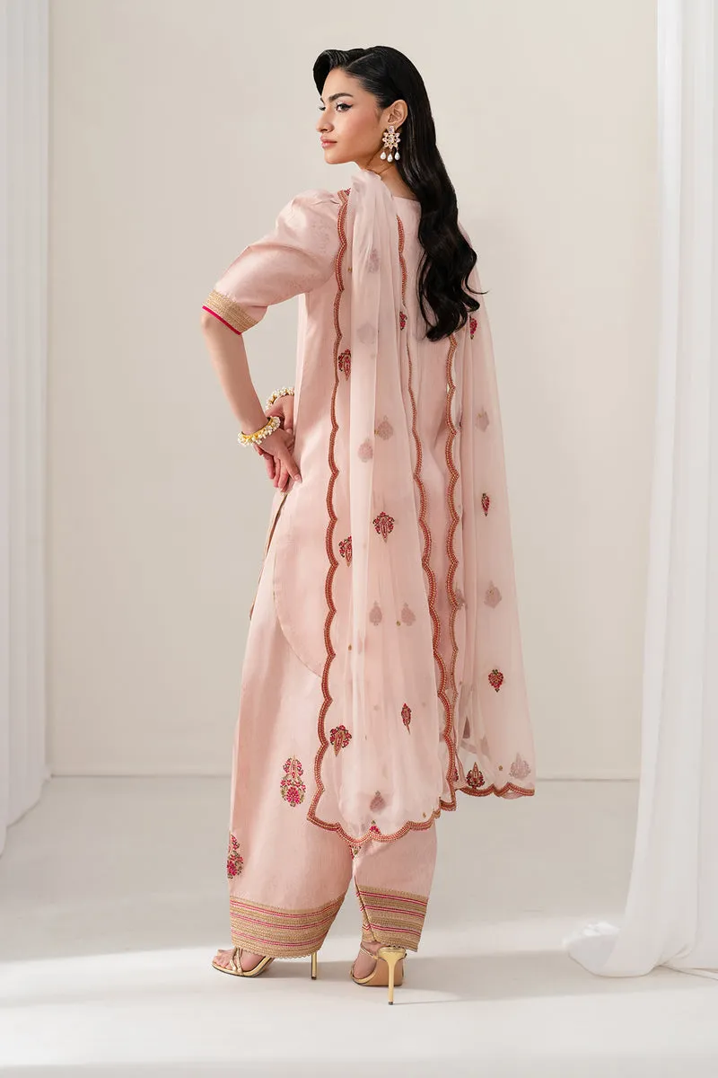 Baroque Embroidered Raw Silk SF-4136