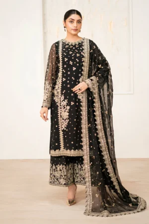 Baroque Embroidered Chiffon SF-4038