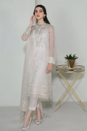 Baroque Embroidered Organza SF-186