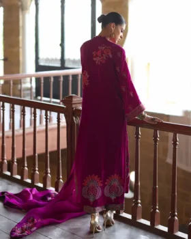 Zainab Chottani Velura Velvet Edit 25 - Mulberry