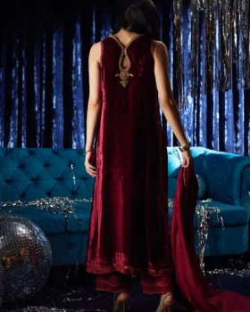 Farah Talib Aziz Velvet Fete - Arden Garnet