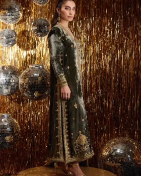 Farah Talib Aziz Velvet Fete - Sarina Slate