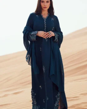 Zainab Salman Silk Solids 26 - Deep Bay